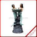 Bronze Nude Mermaid Fountain Statue YL-K152